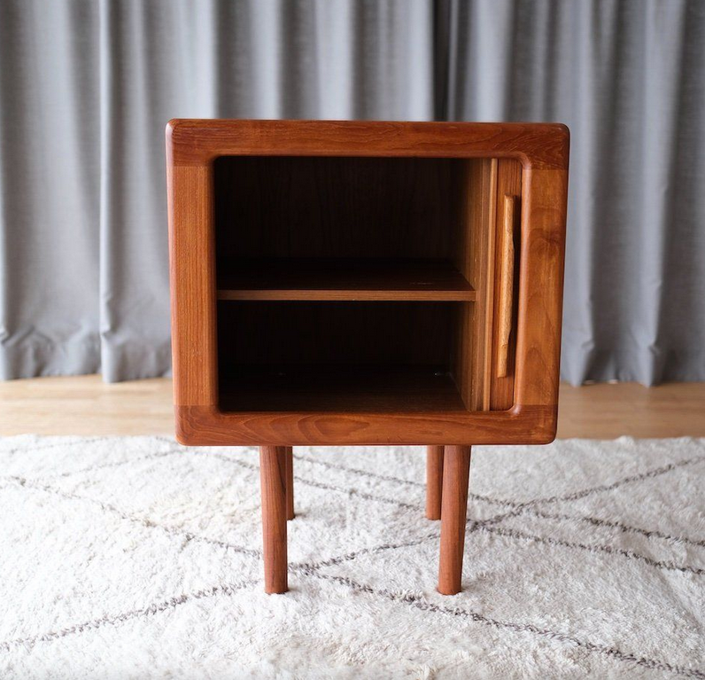 Dyrlund Tambour nightstand , Denmark 1960,s ZMODERN