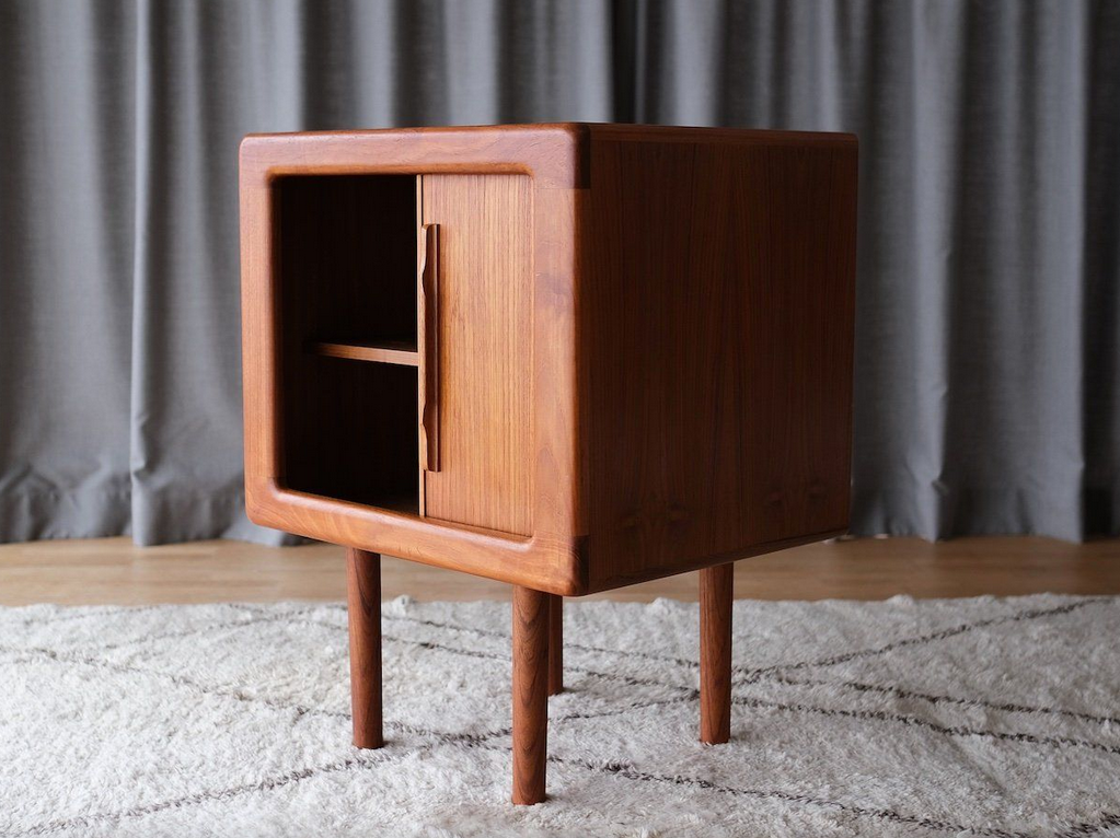 Dyrlund Tambour nightstand , Denmark 1960,s ZMODERN