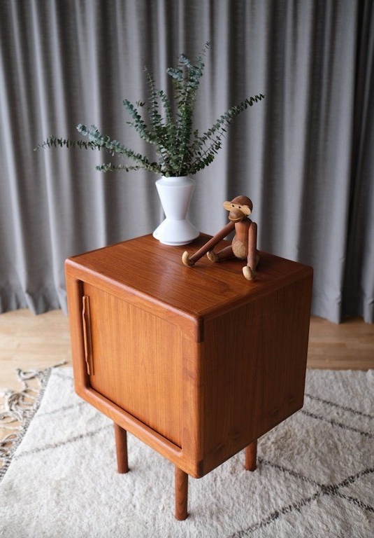 Dyrlund Tambour nightstand , Denmark 1960,s ZMODERN