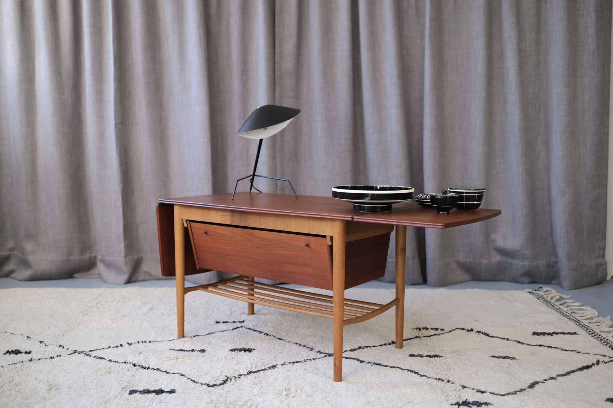 Mid Century Modern Teak table/drawer - ZMODERN